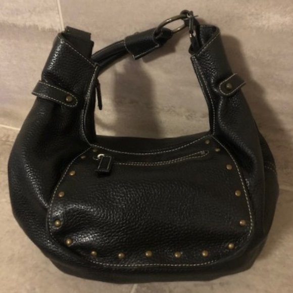 Maxx New York Handbags - COPY - Maxx New York Pebbled Leather Shoulder Bag